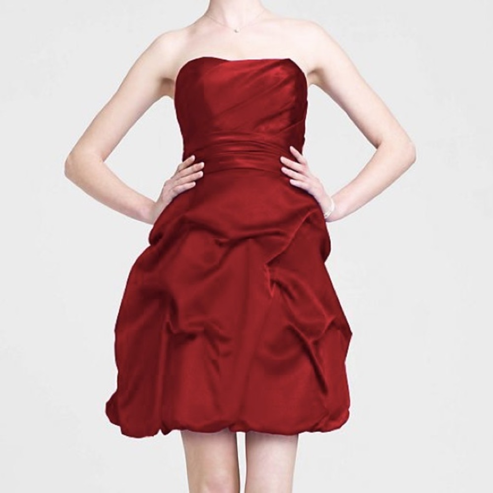 David’s Bridal Red formal dress